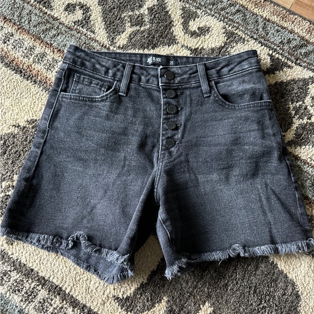 Just Black Denim Shorts